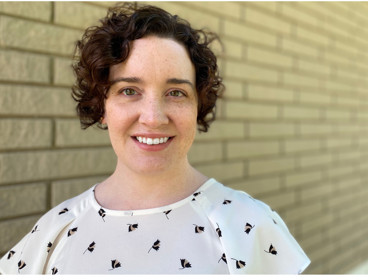 Amanda Montague of Carleton University discussing social connection, loneliness, and community-based aging research for older adults